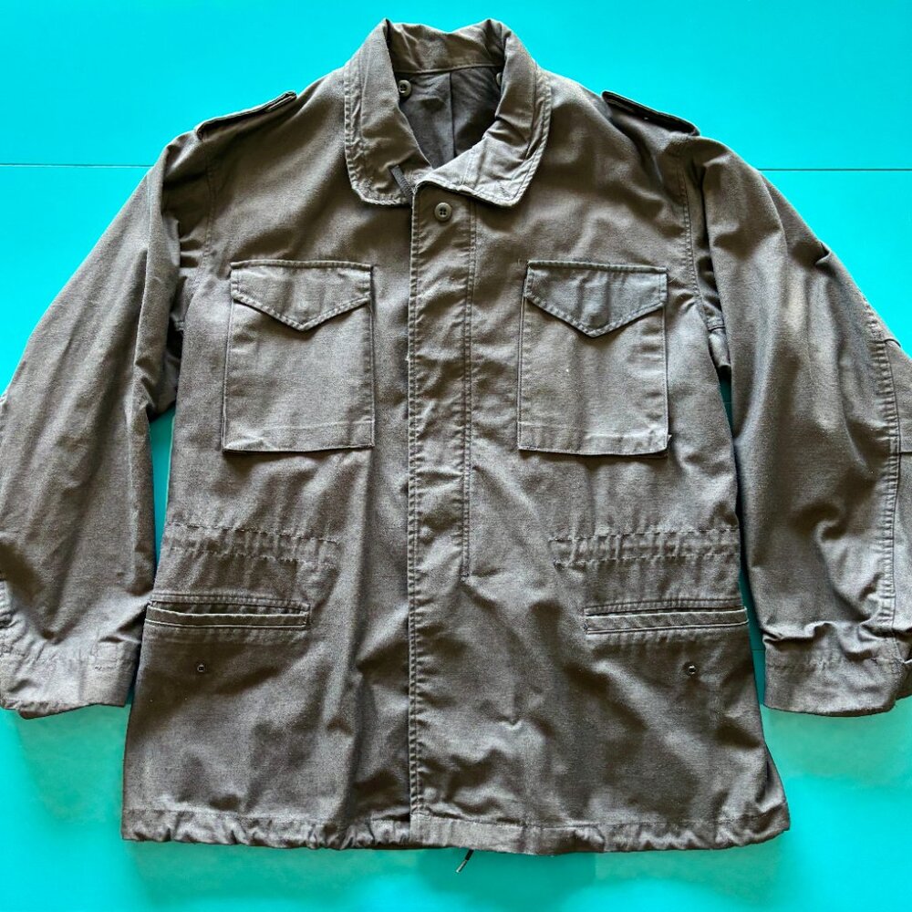 Vintage Men's U.S. Army M-65 Field Jacket – Large Long Black - Picture 3 of 16